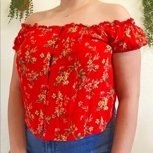 Off the shoulder shirt